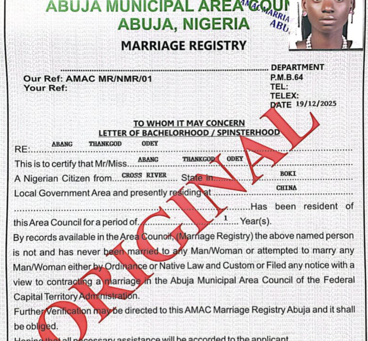 How to Legalise a Certificate of No Impediment in Nigeria: Complete Guide 2026