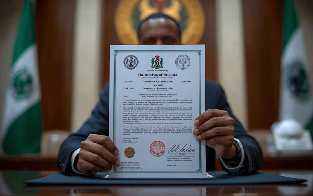 Document Authentication in Nigeria: Complete Guide to MFA Authentication, Requirements, Process & Fees