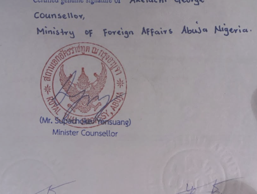 How to Legalise Documents at the Thailand Embassy in Nigeria: Complete Step-by-Step Guide (2026)